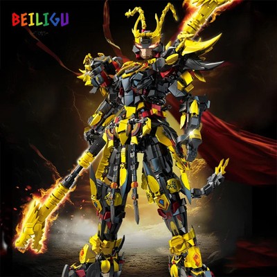 2000+PCS Warrior Robot Mecha Monkey Dragon Tiger Bird Building Blocks Toy Gift