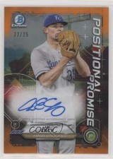 2021 Bowman Positional Promise Orange Refractor 22/25 Asa Lacy Auto 0u17