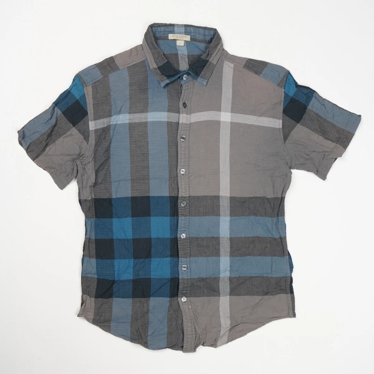Burberry Blue Check Casual Shirts & Tops for Men for sale | eBay UK