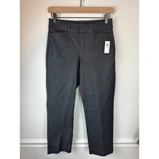 OLD NAVY Petite Dark Gray High-Rise Pixie Straight Cropped Pants NWT  2P