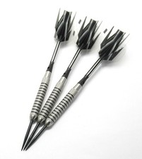 Hi-Tec 22 24g Steel Tip Darts 80 Tungsten  Extra Flights, Tool  Tracking