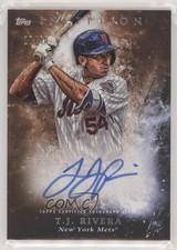 2018 Topps Inception Rookie and Emerging Stars Orange 27/50 TJ Rivera Auto s3g