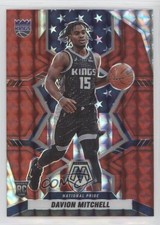 2021-22 Panini Mosaic National Pride Red Mosaic Prizm Davion Mitchell #254 7m3