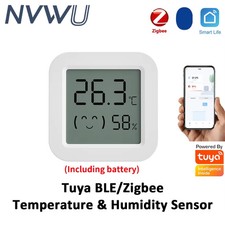 Tuya Zigbee Temperature Humidity Sensor Fridge Sensor Mini LCD Digital Display