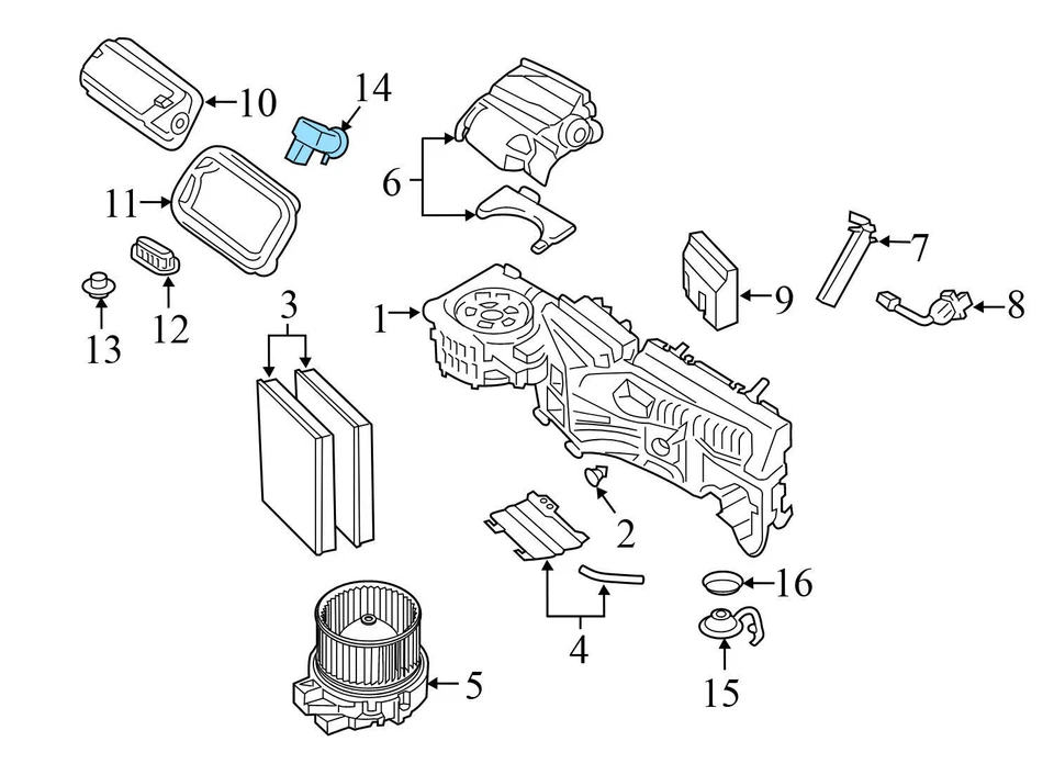 2018-2019 BMW 640I XDRIVE GRAN TURISMO - AIR Quality / AUC Sensor 6833647 - Image 3 of 4