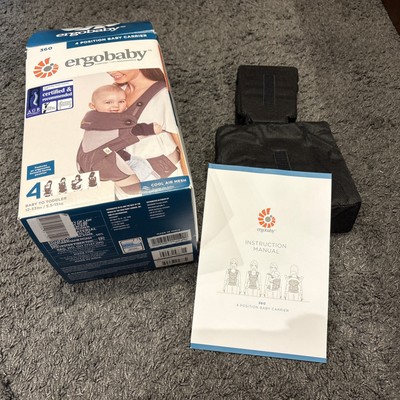 Ergobaby Babytrage 360 Carrier mit Erweiterung für unter 5 kg