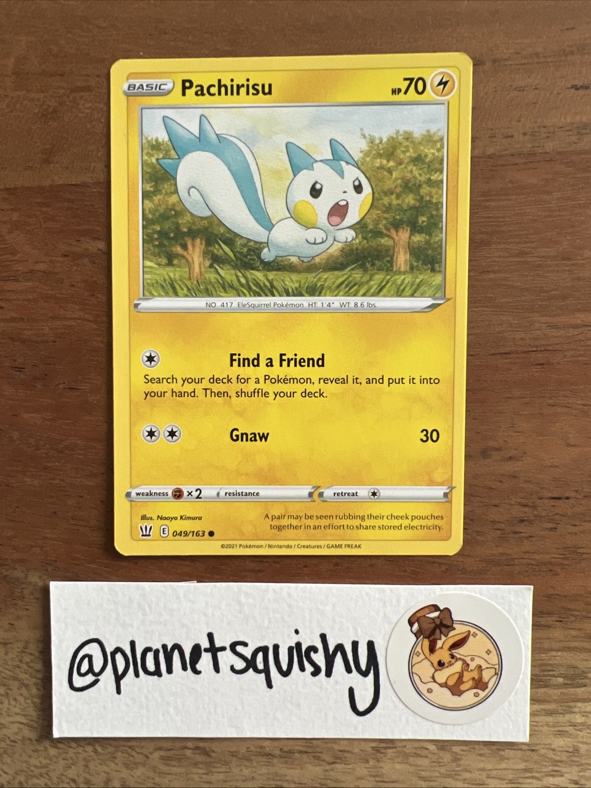 Pokemon TCG - Pachirisu 049/163 49 - Battle Styles - NM
