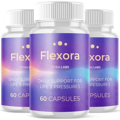 (3 Pack) Flexora Advanced Joints & Mobility Support Max Supplement 180 Capsules
