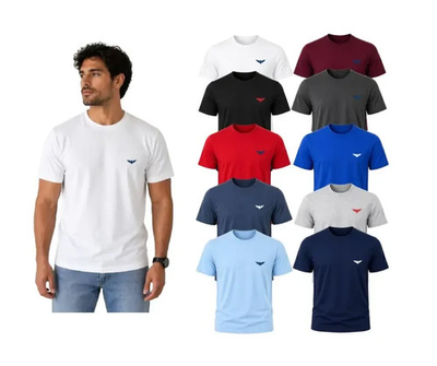 #ad 5 Pack Men#x27;s Pacific Eagle Short Sleeve Crew Neck T Shirts Classic Cotton $29.99