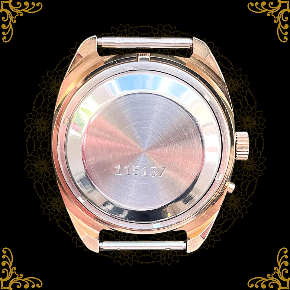 Slava Automatik 27 Jewels UdSSR | Vintage | Day-Date | goldfarben | ungetragen - Bild 3 von 3