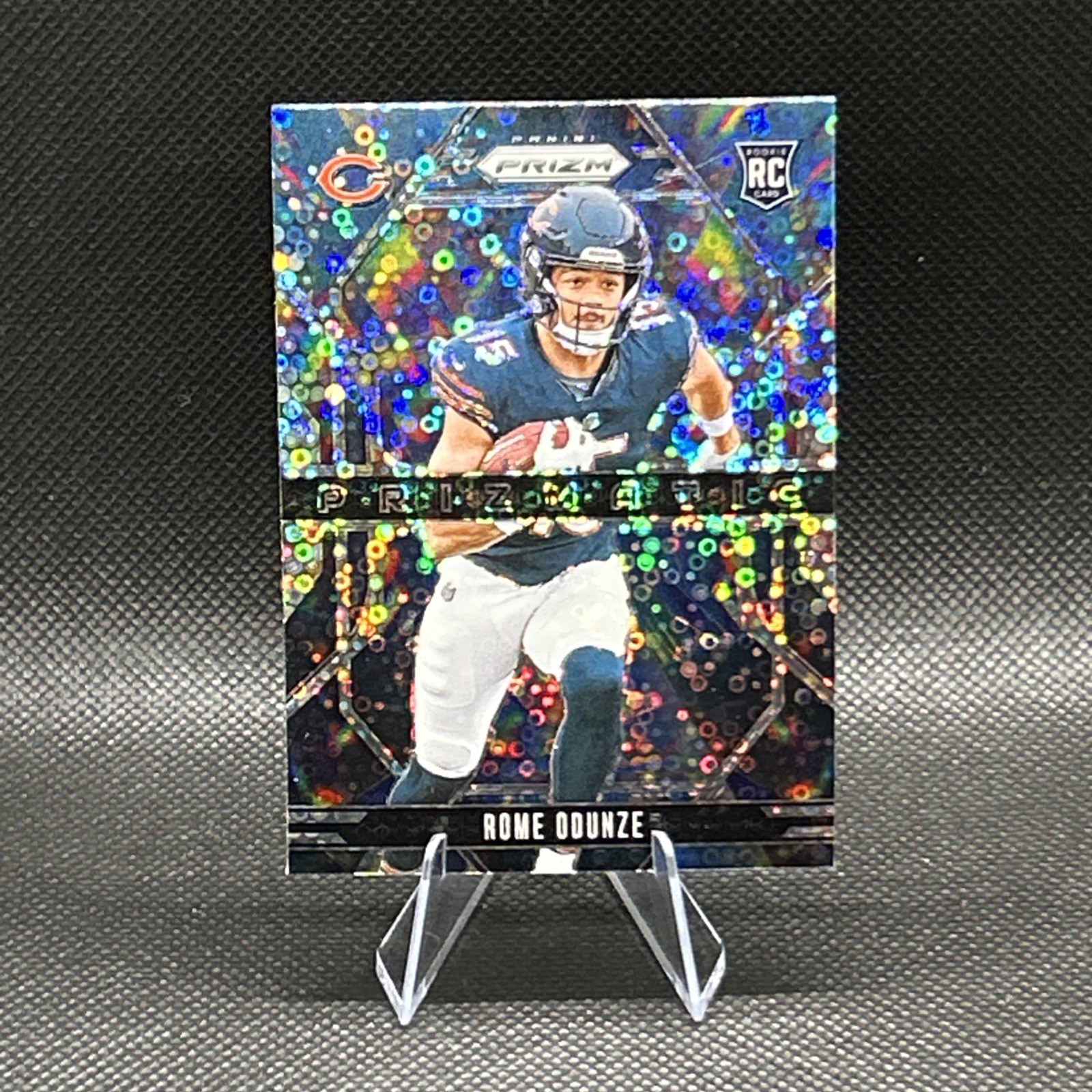 2024 Panini Prizm Prizmatic Rome Odunze #9 No Huddle Prizm (RC)