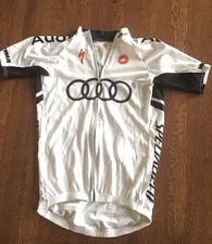CASTELLI AUDI TEAM BIKE JERSEY Specialized Full ZIp Cycling  S Jersey