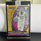 Panini Flux Titan LeBron James Gold Scope Prizm #7 3/18 Los Angeles Lakers