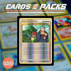 Carte Pokemon Entrainement de Sage 85/90 Holo Reverse HGSS Exc.