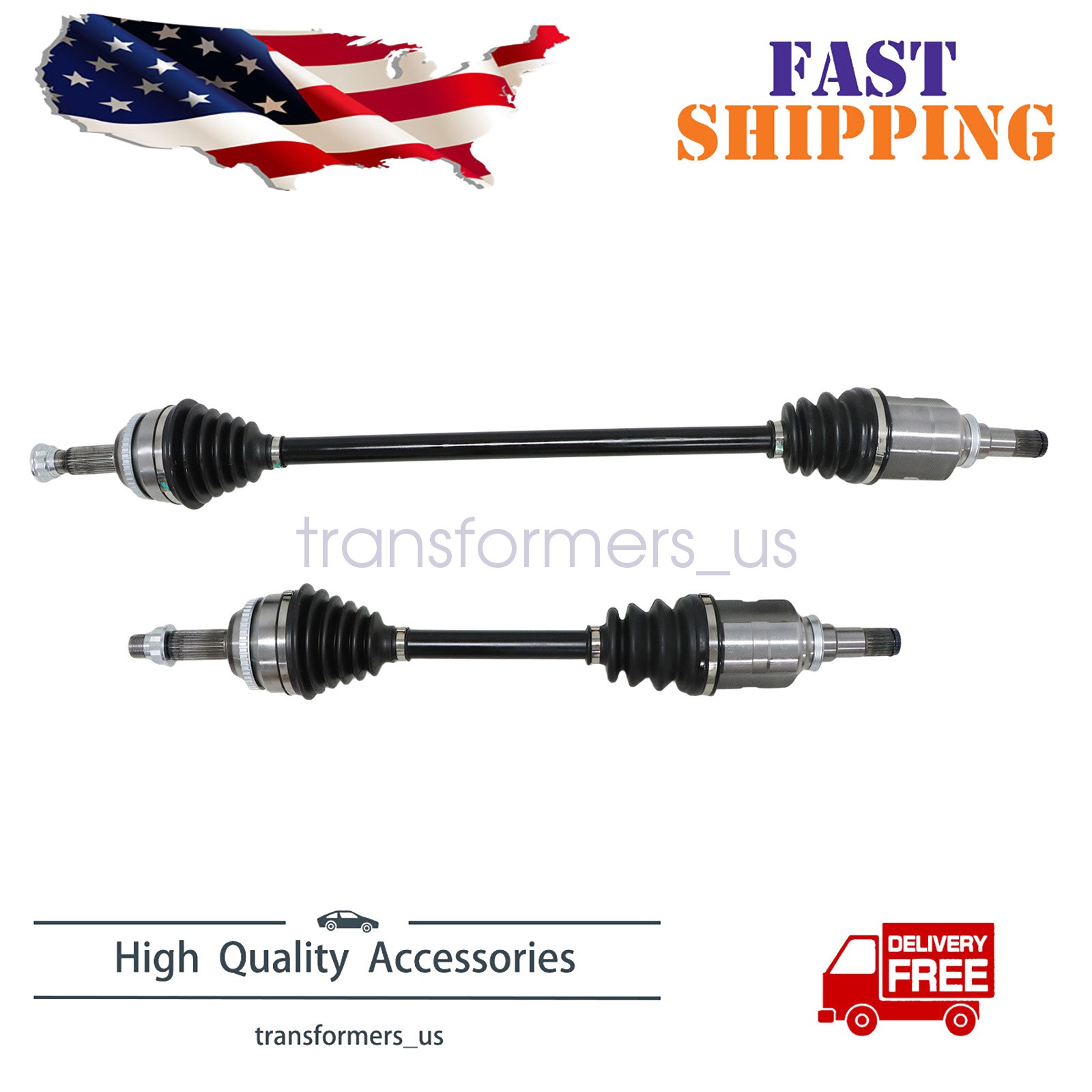 Front Pair CV Axle Joint Shaft Assembly For Toyota Corolla Auto Trans 2003-2008
