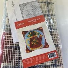 Vintage Craftways Latch Hook Kit Watering Can 133625 New