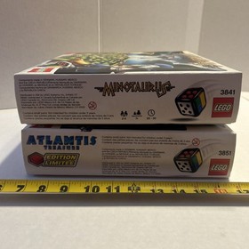 INCOMPLETE Lego Minotaurus Board Game #3841 & Lego&rsquo;s Atlantis Treasure # 3851 !