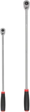 3/8, 1/2 Inch Drive Quick-Release Comfort Grip Extra-Long Ratchet Set, 2-Piece (