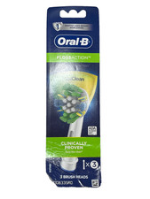 2X Oral-B Floss Action Replacement Electric Brush Heads  Lot of 2  MaxClean