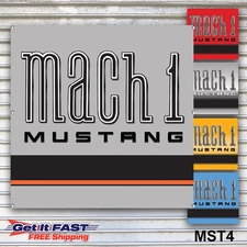 Mustang Mach 1 Banner Sign Wall Art