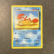 first edition krabby pokemon card - (51) - Fossil All cards will be carefully packed for safe transit Krabby [1st Edition] #32 Prices