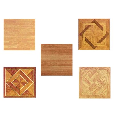 Wood Vinyl Tiles 40 Pieces Self Adhesive Indoor Flooring - Actual 12''x12''