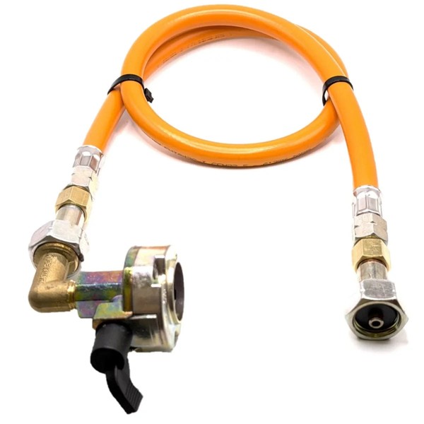 80Cm LPG Hochdruckschlauch 27Mm Gewinkelt Clip-On 21.8Mm LH Neu-image