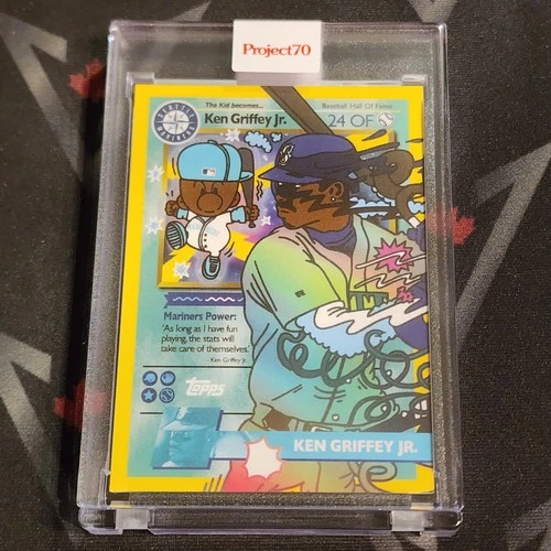 Ken Griffey Jr 2021 Topps Project 70 P70 Card #702 by Ermsy "Pokemon" Style