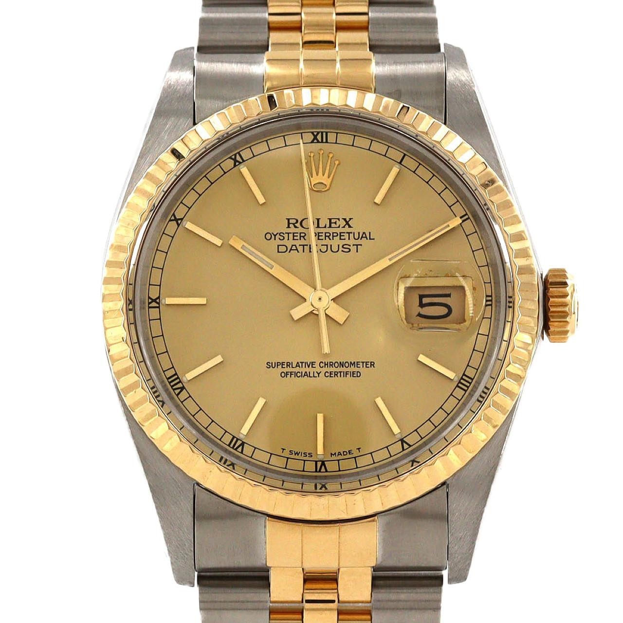 Authentic Rolex Datejust 16013 SSxYG Mechanical Automatic (Serial Number in ...