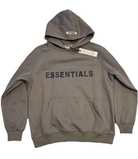 NEW Fear of God Essentials Hoodie Cement SS20 Size Medium FREE SHIPPING