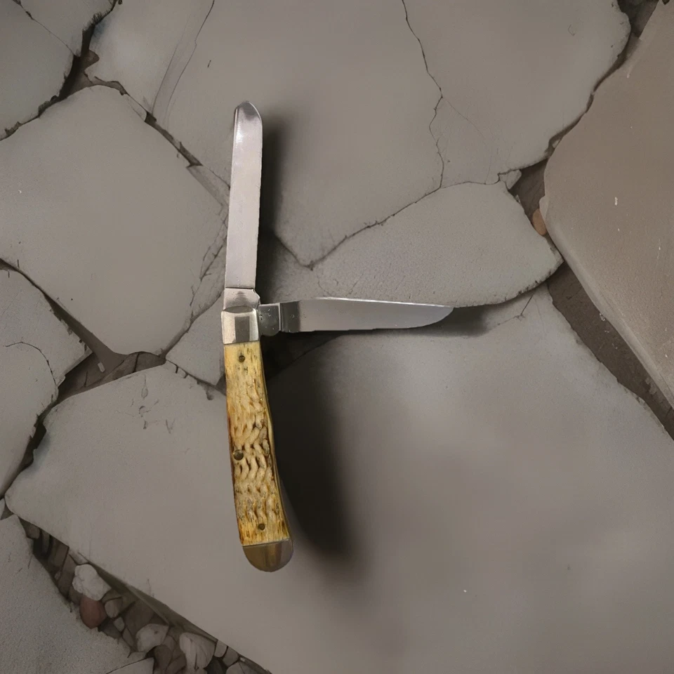 Sportsman's Wildlife Club Case XX Pike Pocket Knife 1941-1991 W/case - Image 3 of 4