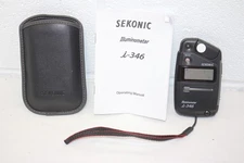 Sekonic i-346 Illuminometer Light Meter Japan Made w/ Sleeve + Manual, MINT!