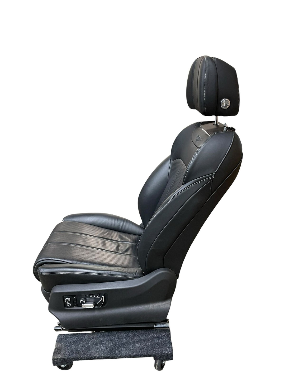 2015-2020 BENTLEY BENTAYGA Front Left Seat Assy Complete Beluga BB Black Leather