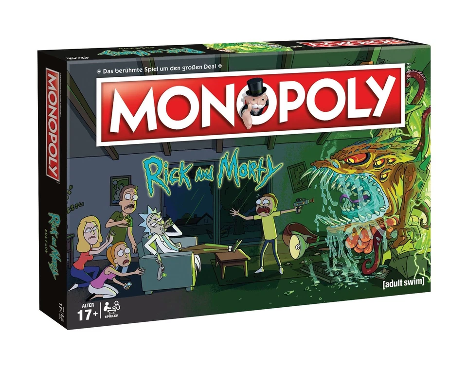 Rick and Morty Brettspiel Monopoly *Deutsche Version* - Bild 1 von 3
