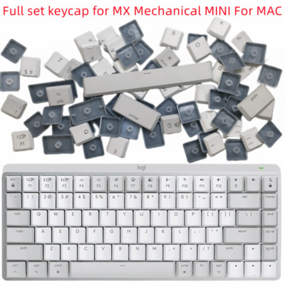 Logitech Circular Keycaps Logitech MX Mechanical Mini Keyboard Replacement Keycaps for MAC Pearl ...