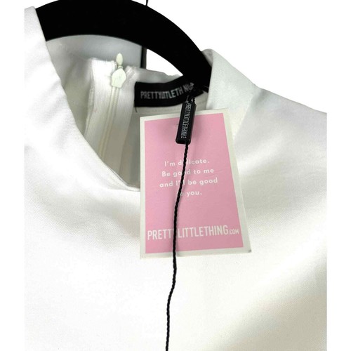 Nuevo Mameluco Pretty Little Thing Blanco con Corsé Malla Cintura Talla 2 - Imagen 6 de 7