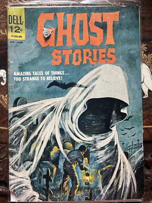 GHOST STORIES #2 1963 DELL PUBLISHING COMICS PAINTED COVER LOW GRADE