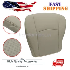 For 2004-2009 Cadillac SRX Driver Bottom Perforated Leather Seat Cover Light Tan