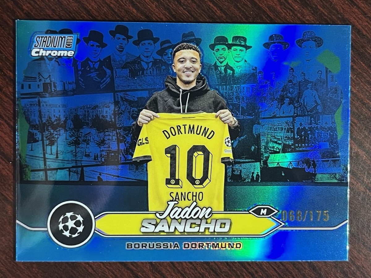 ⭐︎sancho⭐︎ 2023-24 Topps Stadium Club Chrome Jadon Sancho Blue Refractor