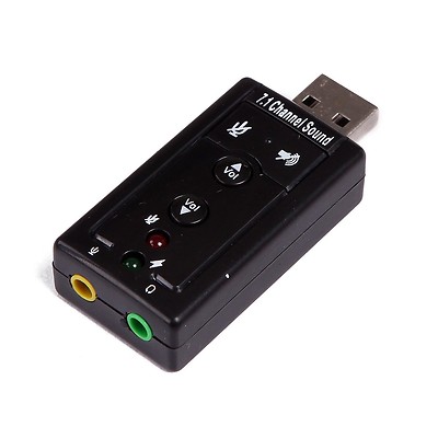 New USB 2.0 External 7.1 Channel 3D Virtual Audio Sound Card Adapter PC Laptop