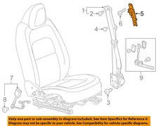 GM OEM 15-24 Blazer Restraint Systems Front Seat Belts-Adjuster 13531739