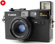 Canon A35 Datelux Rangefinder 35mm film Camera JAPAN READ Exc 5 Meter works 