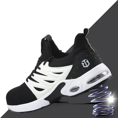 Women's Sneakers Lightweight Safety Steel Toe Cap Work Ankle Hiking Boots Shoes - Picture 8 of 21