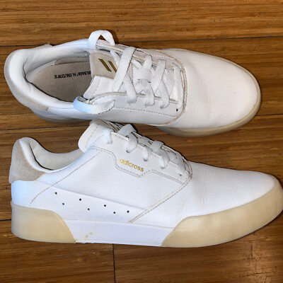 adidas Adicross Retro Golf Shoes Men's Womens White Spikeless  Sneakers