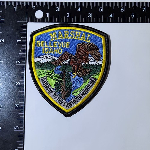 Bellevue Idaho Marshal Patch. 4x4.5 Inches. Great Condition!