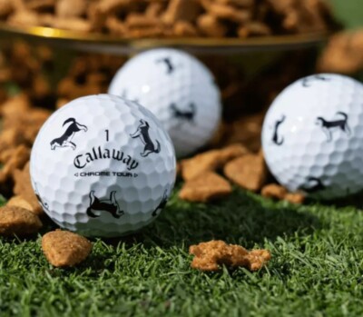 Callaway Chrome Tour HUSKY Big Dog Eat Golf Balls Limited Edition - 3 Balls