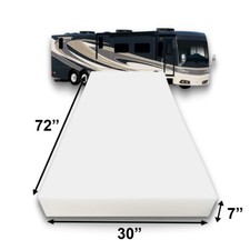 FoamRush 7-Inch Bunk 30" x 72" RV Mattress Travel Camper Medium Firm USA