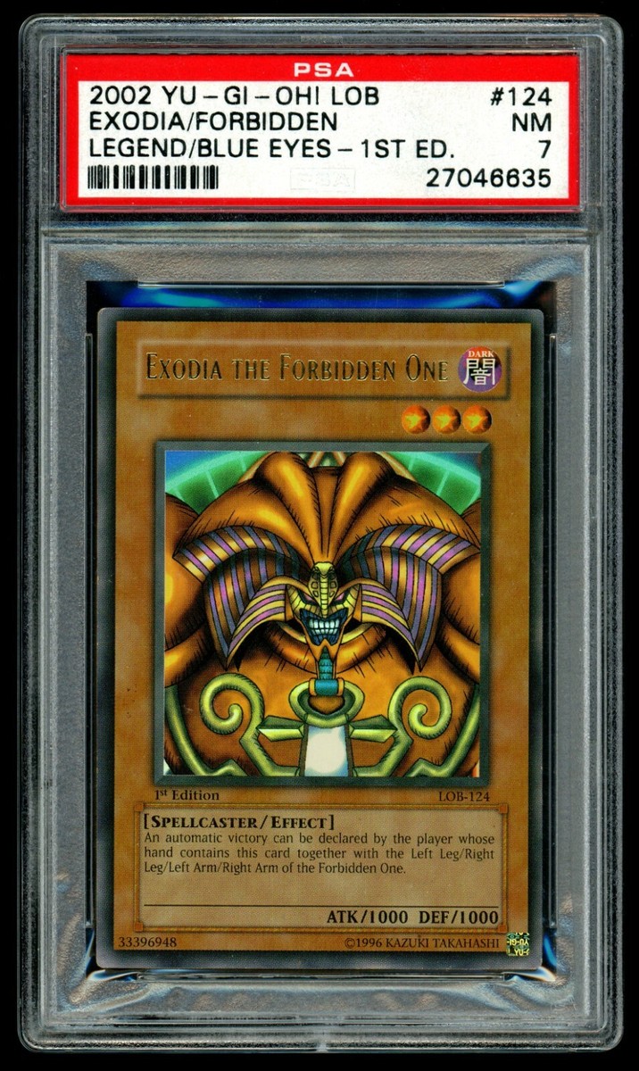 2002 Yugioh EXODIA THE FORBIDDEN ONE 1st Edition LOB-124