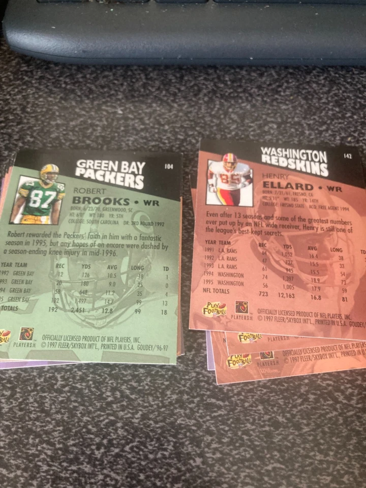 1996-97 FLEER GOUDEY FOOTBALL GRIDIRON GREATS YOU PICK! - Image 2 of 2