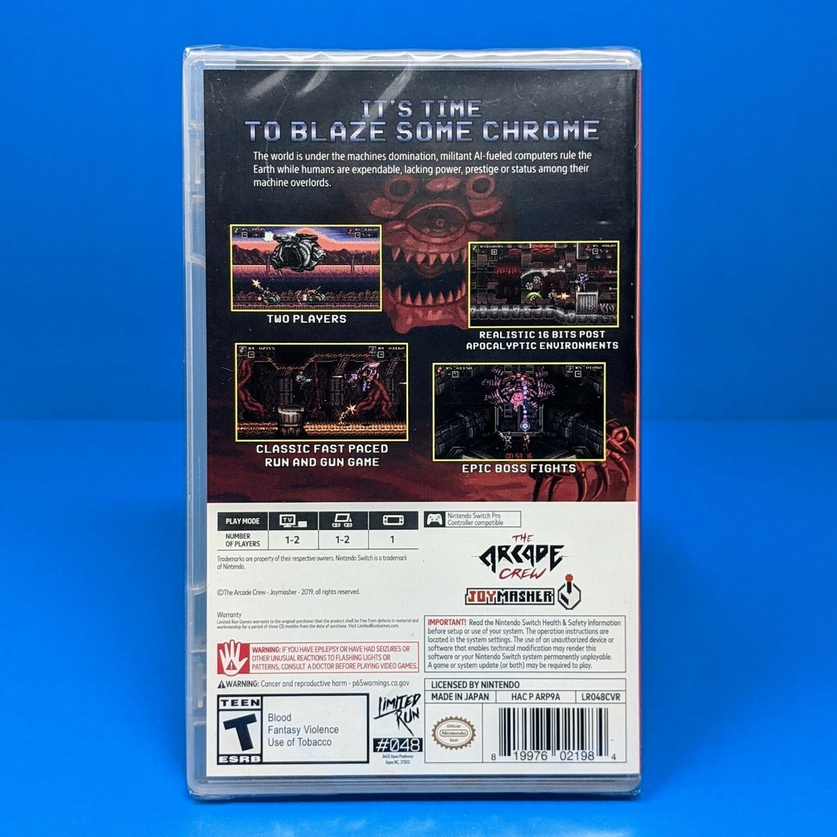 新品未開封BLAZING CHROME Nintendo Switchスイッチ Blazing Chrome (Switch, 2019) for sale online | eBay